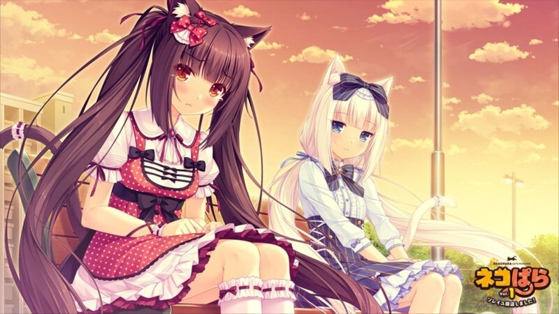 Two Cat-eared Girls — Orange