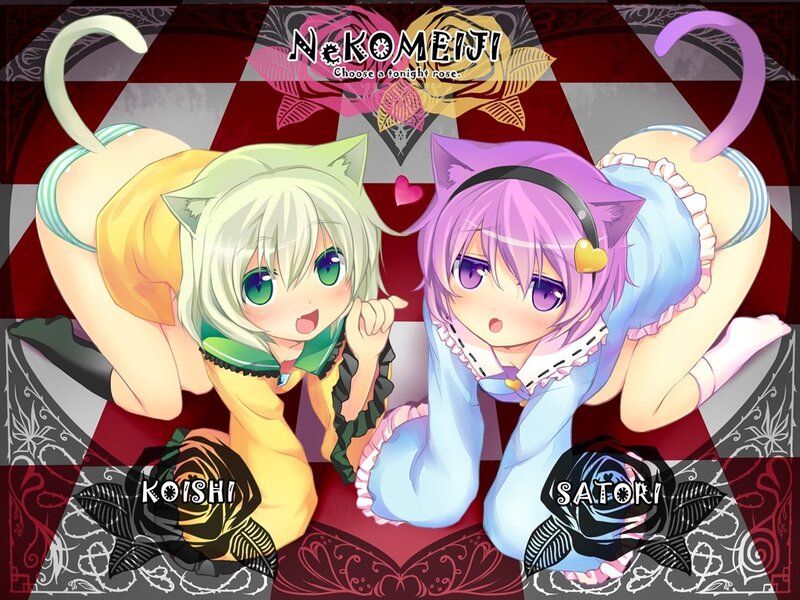 Two Cat-eared Girls — Purple