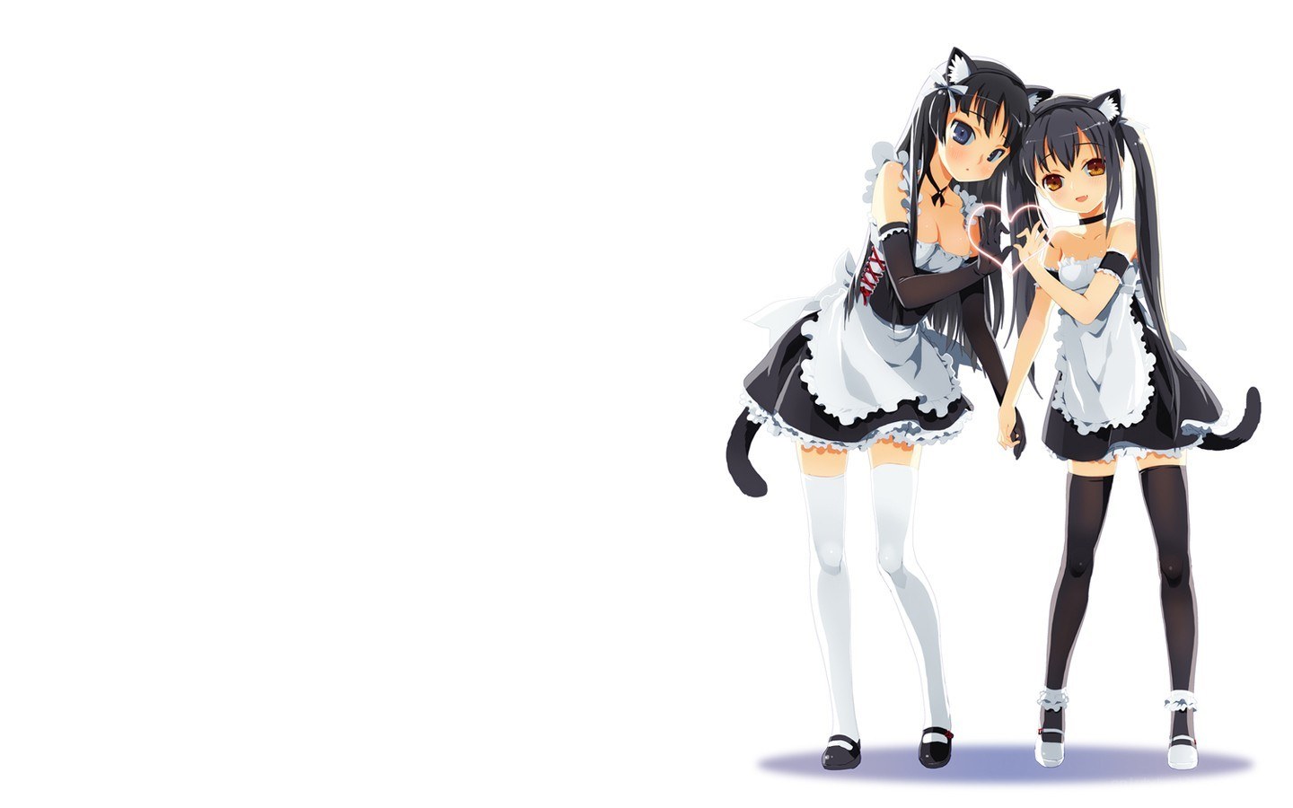 two cat-girl maids