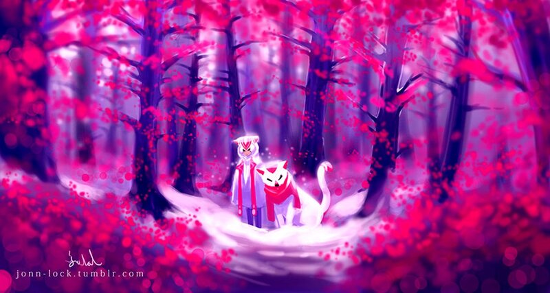 Two Cat-like Figures