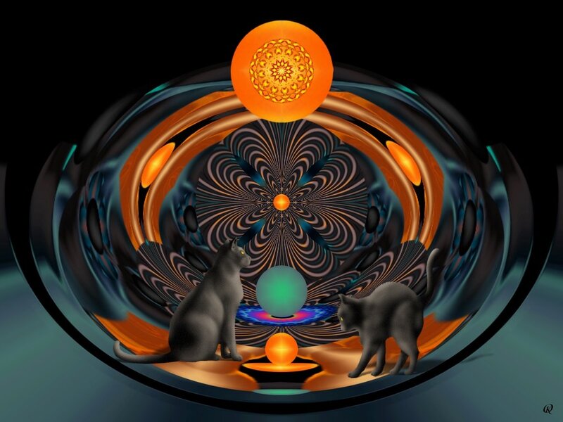 Two Cats in a Tunnel