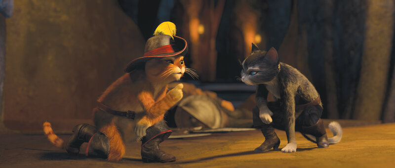Two Cats in Costumes — Brown