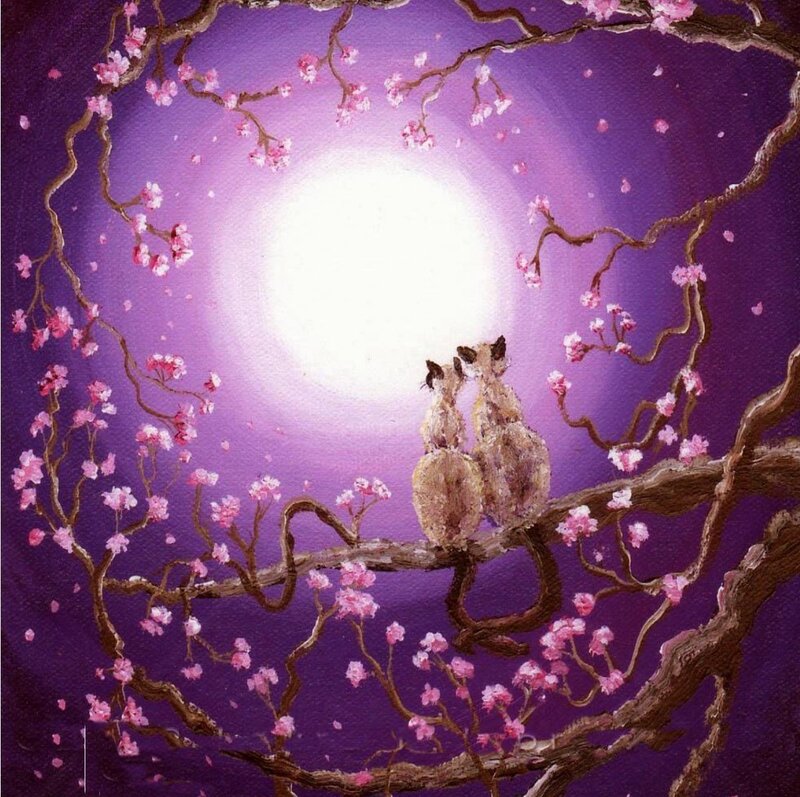 Two Cats on a Branch