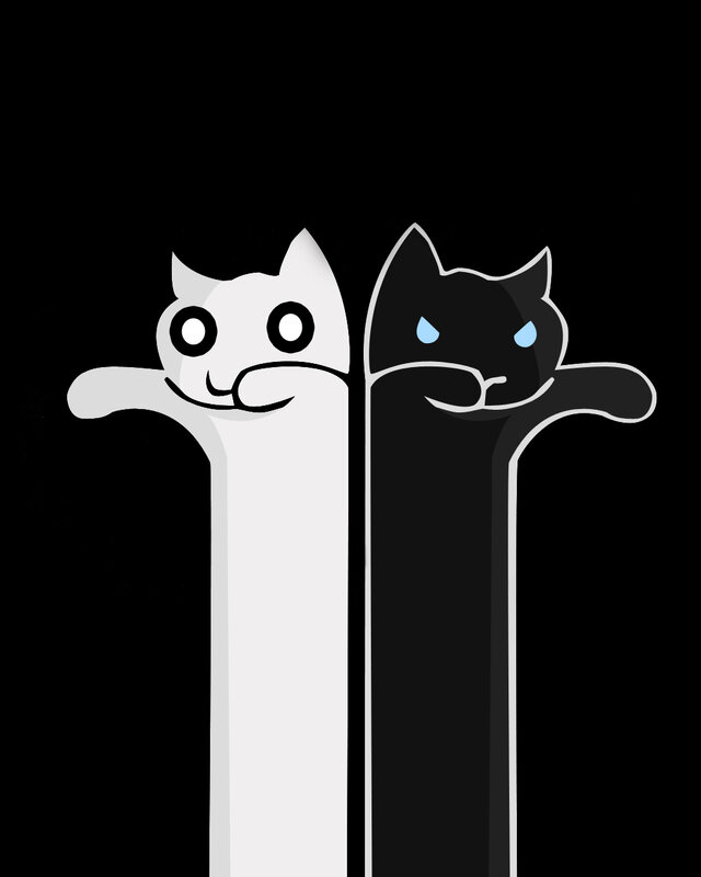 two cats side by side