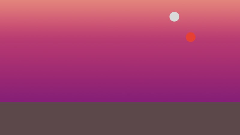 Two Celestial Bodies — Purple