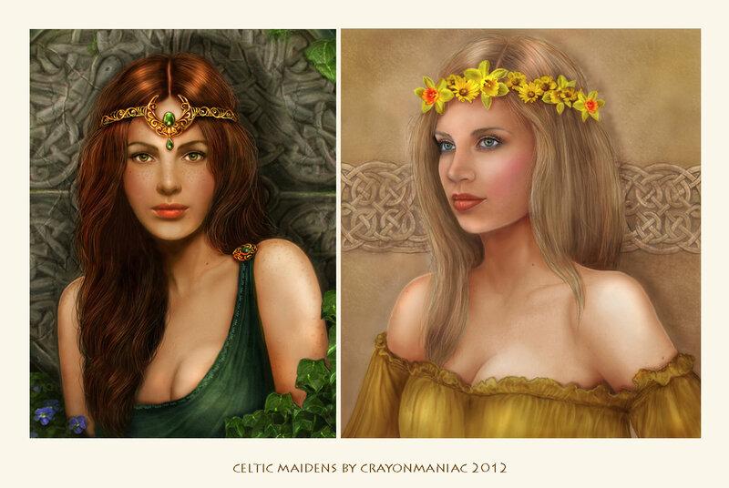 Two Celtic Maidens