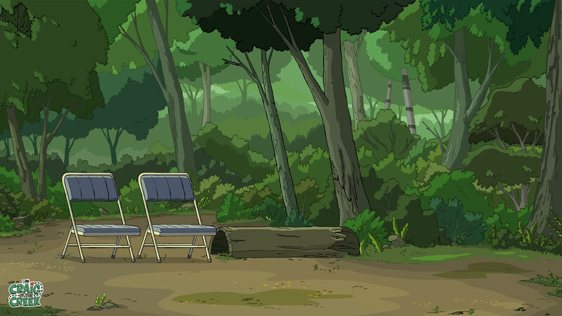 Two Chairs in Forest