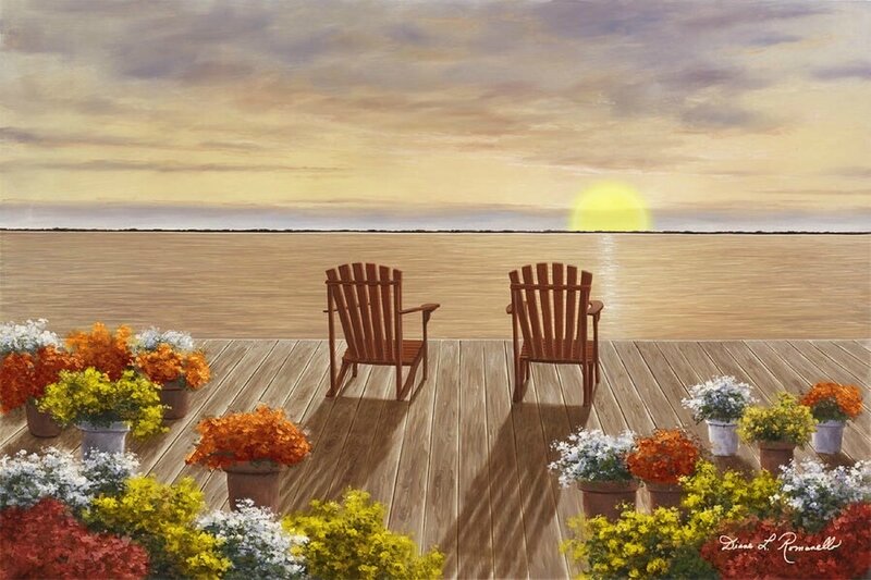 Two Chairs on a Dock — Brown