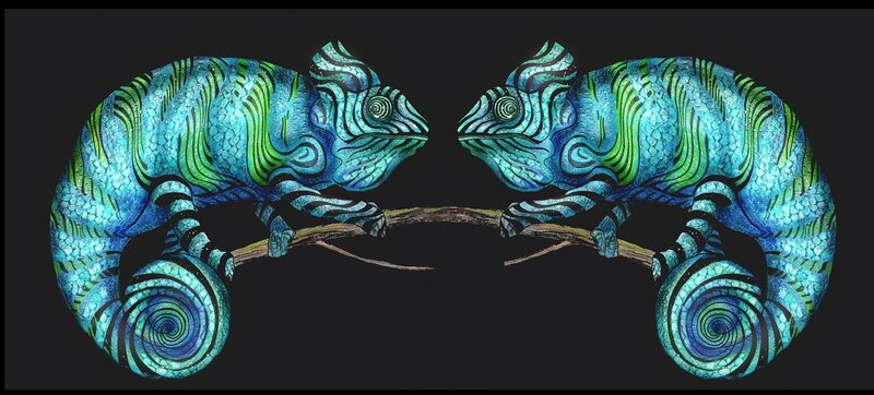 Two Chameleons on Branch