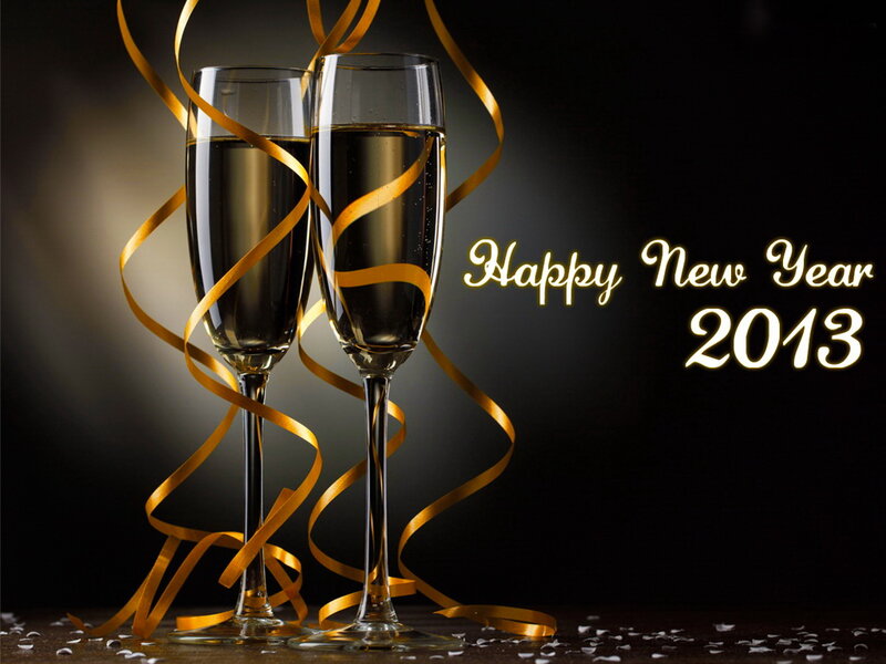 Two Champagne Glasses — Black, Celebratory, Night, Photograph