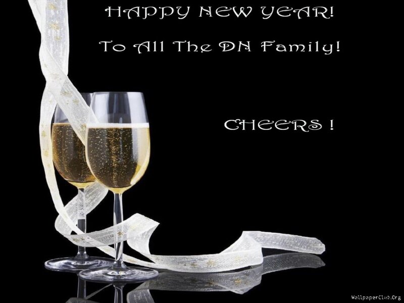 Two Champagne Glasses — Black, Celebratory
