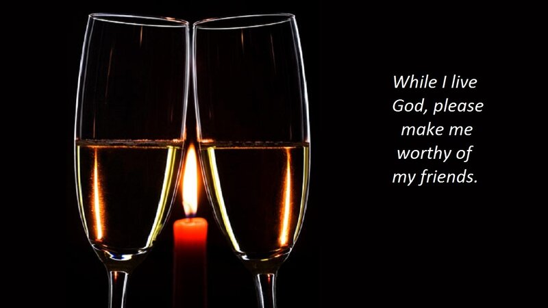 Two Champagne Glasses — Black, Intimate