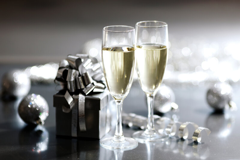 Two Champagne Glasses