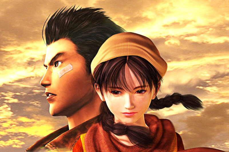 two characters against sunset