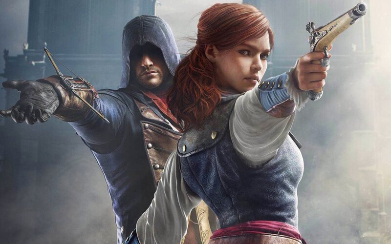 Two Characters Aiming Weapons