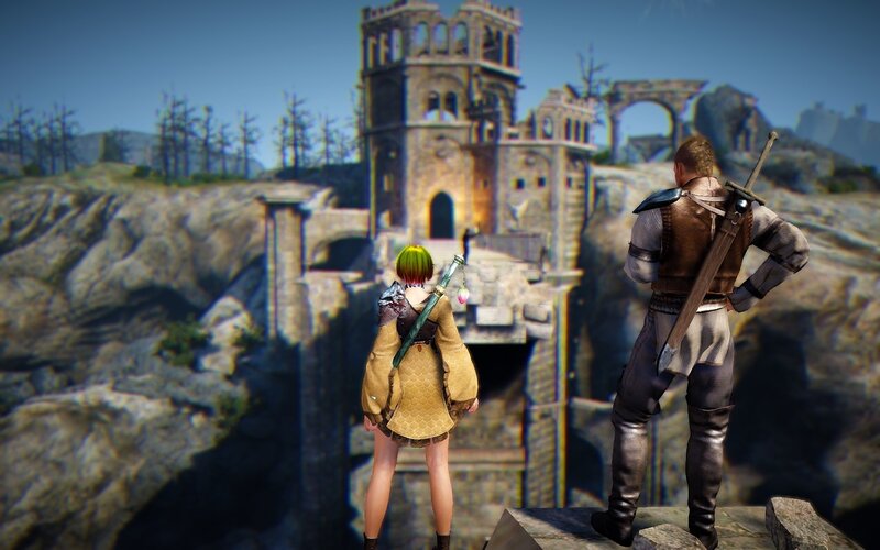 Two Characters at Ruins