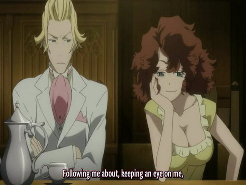 Two Characters at Table