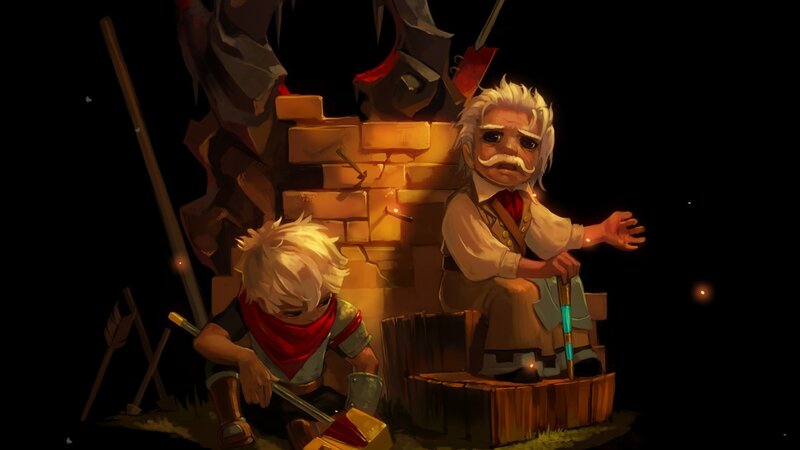 Two Characters by Fire