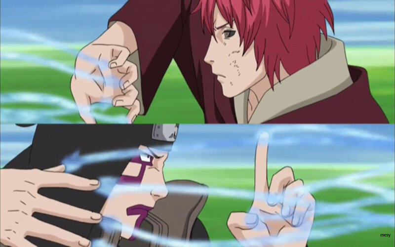 Two Characters Clashing Hands
