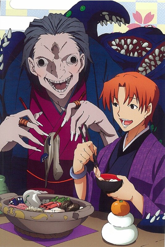 Two Characters Eating Meal