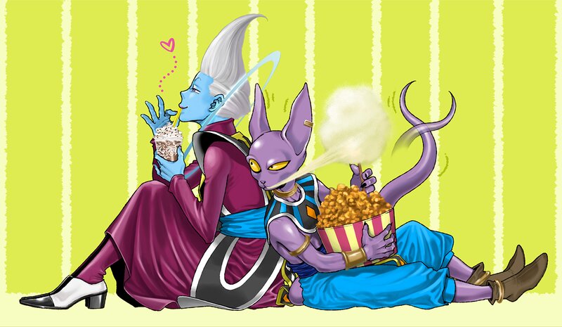 Two Characters Eating Snacks