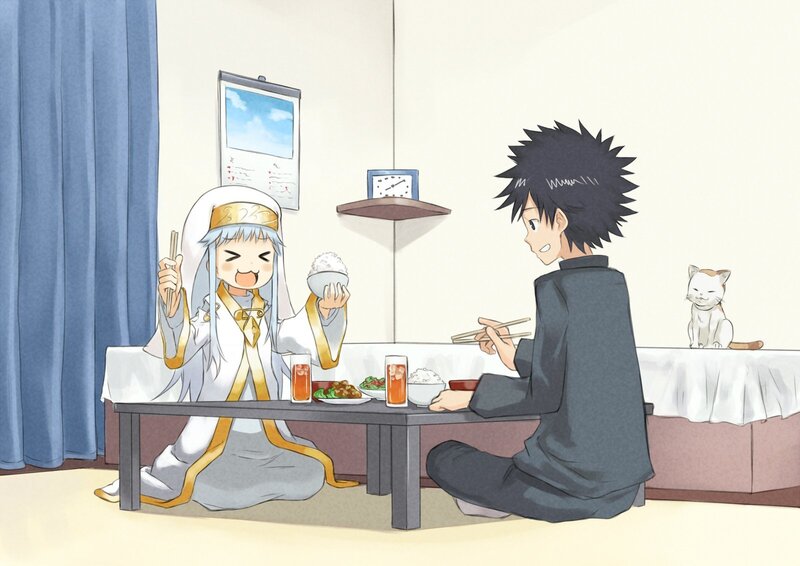 Two Characters Eating