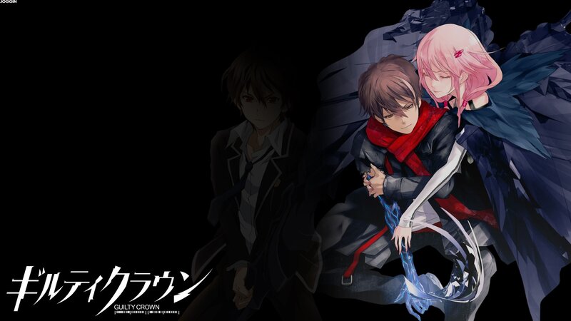 Two Characters Embracing — Black, Dramatic, Anime, Anime Art