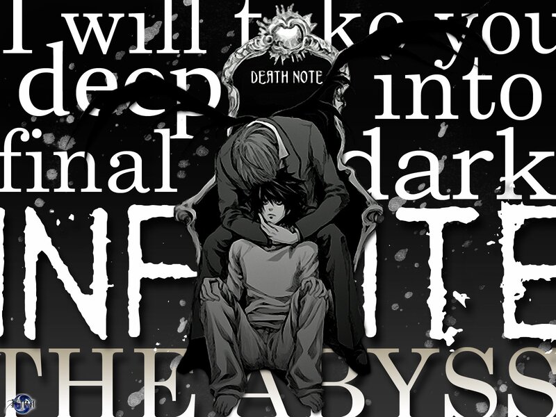 Two Characters Embracing — Black, Dramatic, Manga, Text