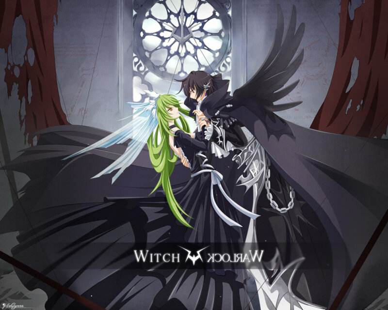 Two Characters Embracing — Black