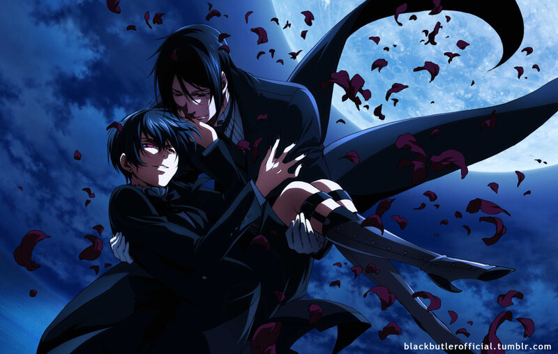 Two Characters Embracing — Blue, Dramatic, Night, Anime, Moon