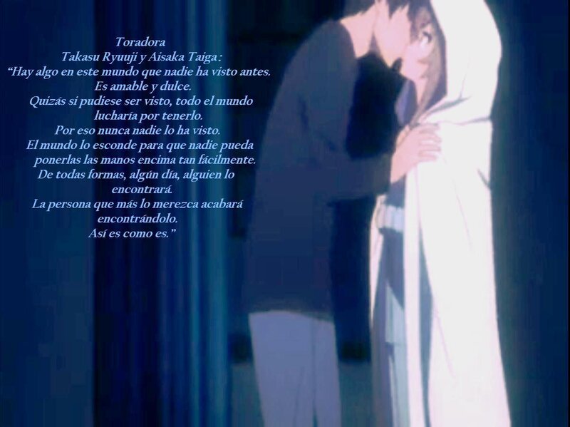 Two Characters Embracing — Blue, Romantic, Night, Anime, Text