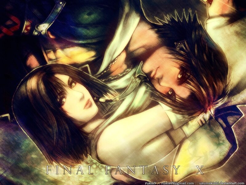 Two Characters Embracing — Brown, Dramatic, Digital Art