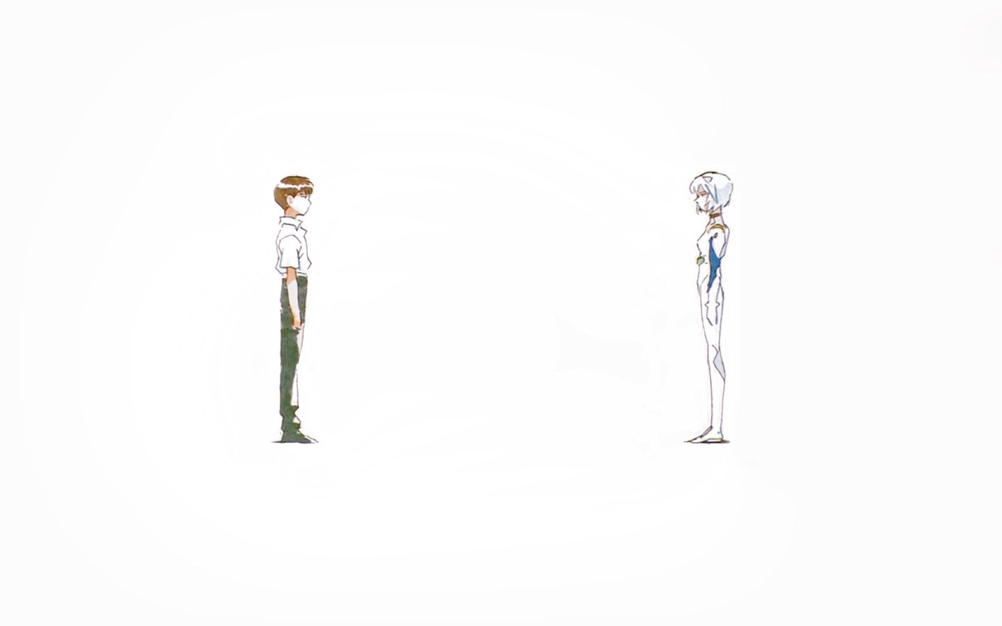 two characters facing each other