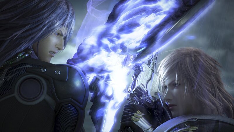 Two Characters Facing Each Other — Blue, Dramatic, Tense