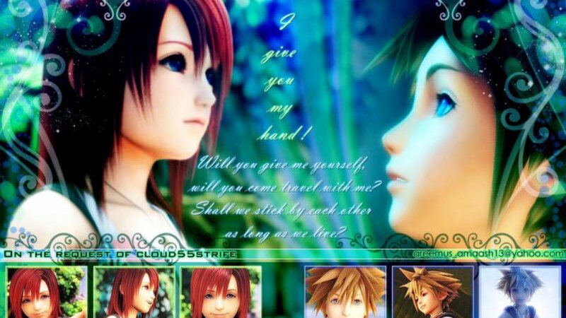 Two Characters Facing Each Other — Blue, Romantic