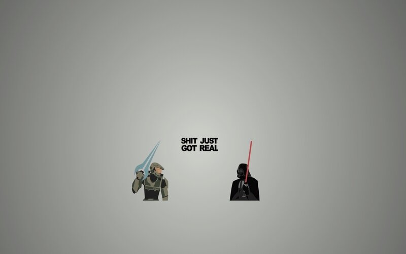 Two Characters Facing Each Other — Gray, Dramatic