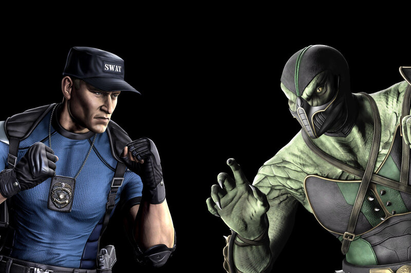Two Characters Facing Off — Black, Dramatic, 3d Render