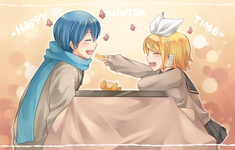 Two Characters Feeding Each Other