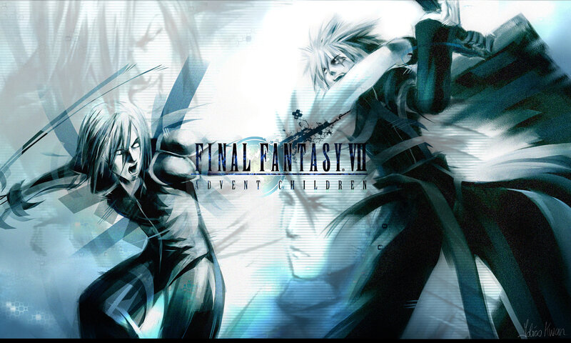 Two Characters Fighting — Blue, Dramatic, Anime, Sword, Action