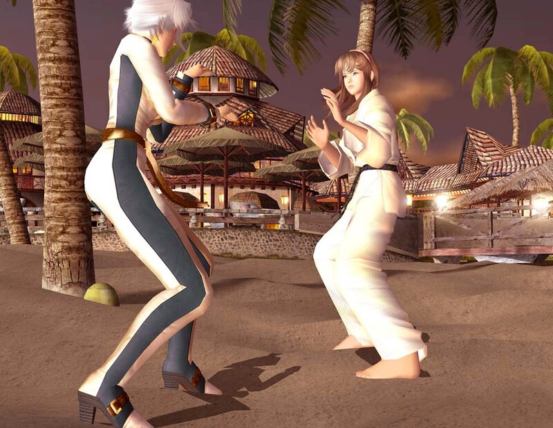 Two Characters Fighting — Brown, Dramatic, Sunset