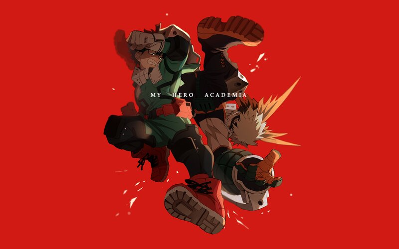 Two Characters Fighting — Red, Dynamic, Intense