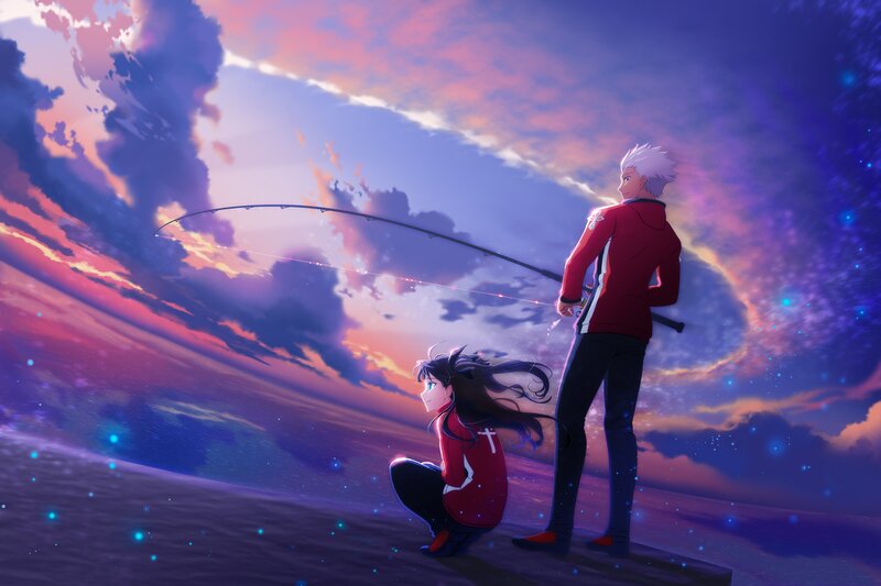 Two Characters Fishing