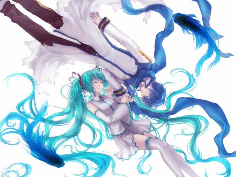 Two Characters Floating