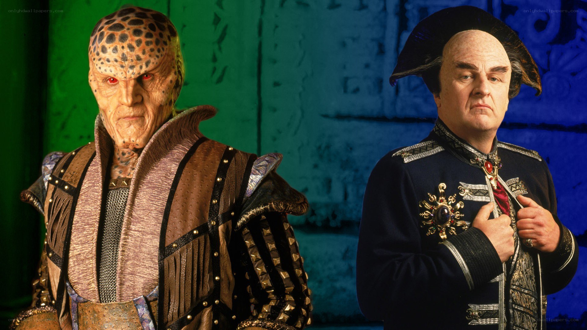 Two characters from a fantasy series