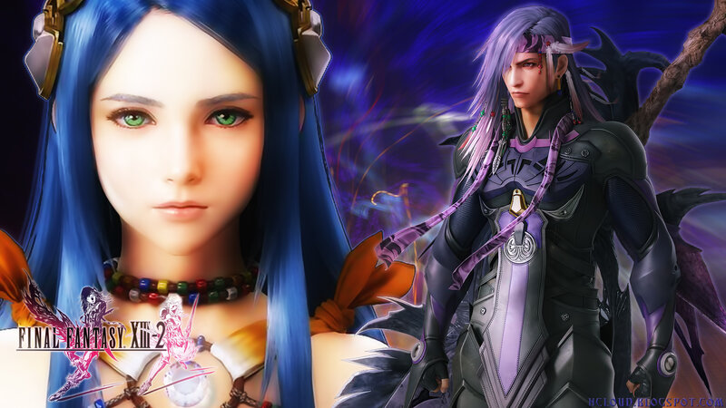 Two Characters from a Game — Blue