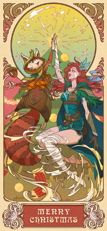 Two Characters High-fiving