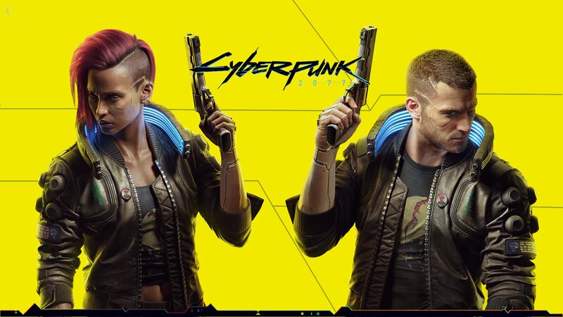 Two Characters Holding Guns — Yellow