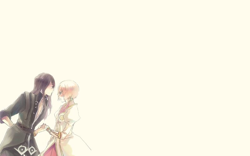 two characters holding hands