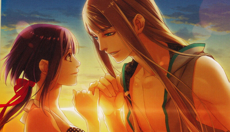 Two Characters Holding Hands — Orange