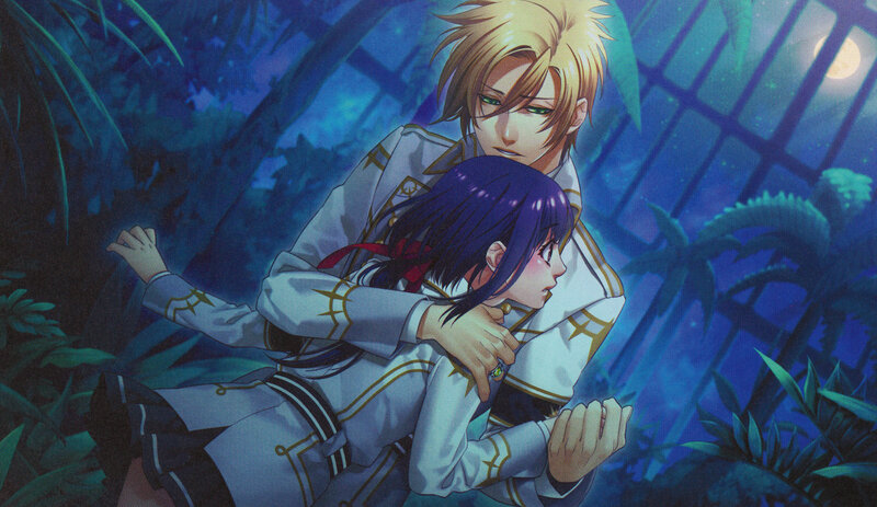 Two Characters Hugging — Blue, Dramatic, Night, Anime, Uniforms